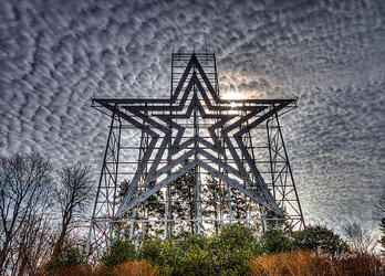 Cotton Ball Sky Roanoke Star By Terry Aldhizer